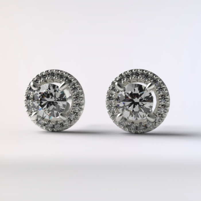 Pendientes de plata Redondos con orla