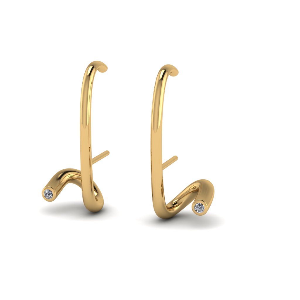 Pendientes doble giro