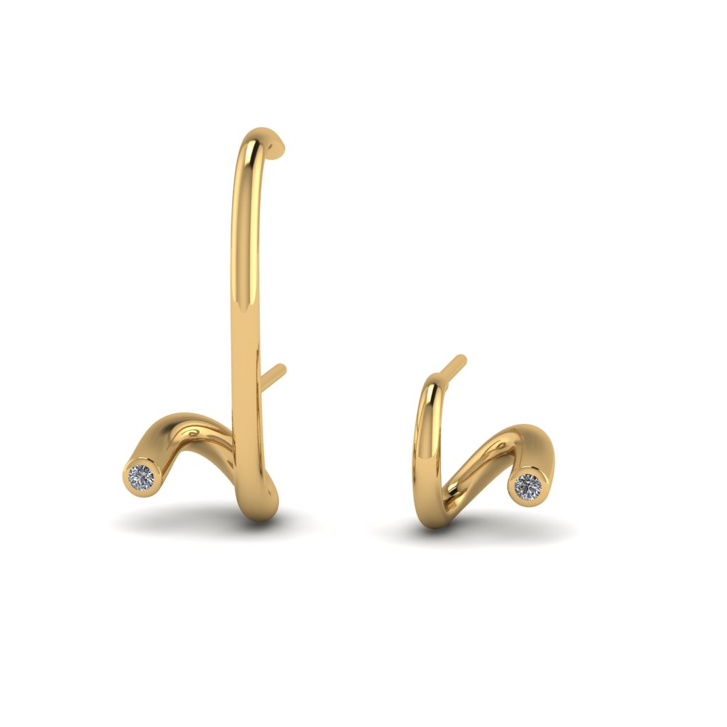 Pendientes doble giro mezclados